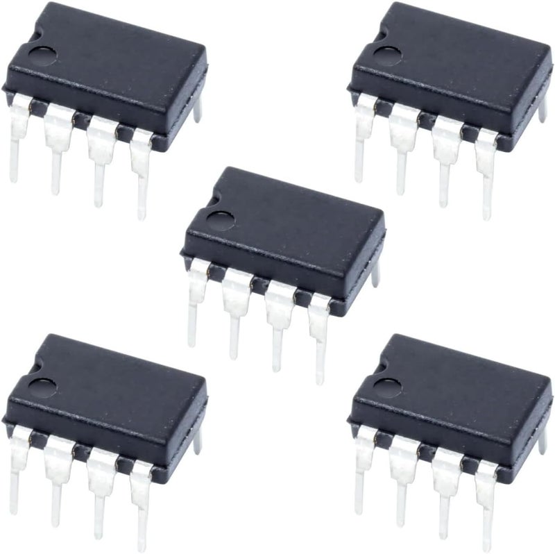 5 Pack TL082 8-Pin Dual BIFET Operational Amplifier Linear IC -